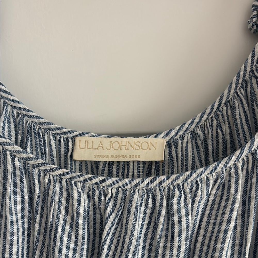 Blue Ruffled Sleeveless Dress - Picture 2 of 5